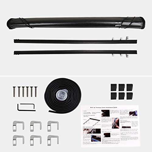Tonneau Cover Soft Vinyl Roll Up Spec-D Tuning Compatible with Chevy Silverado GMC Sierra 6.5' Bed 2007-2014