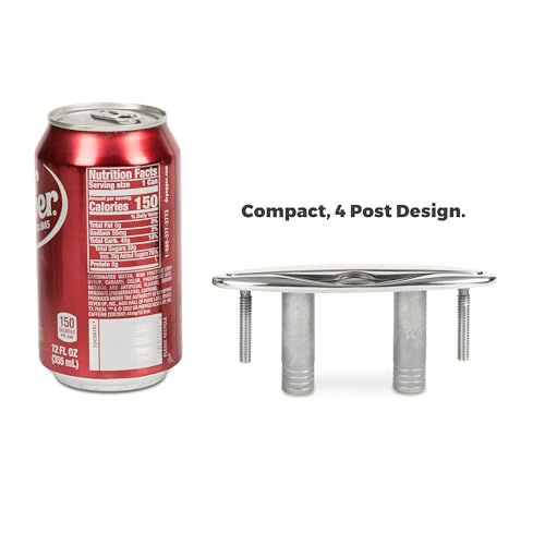 E-Z Pull Up Cleat Whitecap 6704CBLUE - 4-1/2" Stainless Steel