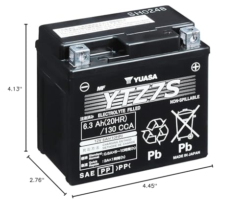 Yuasa YTZ7S Factory Activated YTZ High Performance AGM Battery