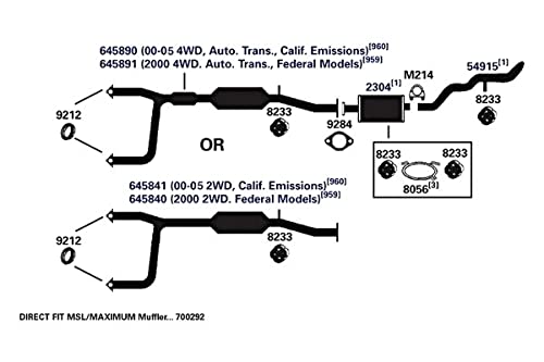 Exhaust Tail Pipe AP Exhaust Products 54915
