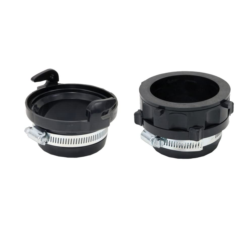 Quick Connect System Valterra F02-2029VP with Rotating Bayonet Fitting and Hose Clamps, Black