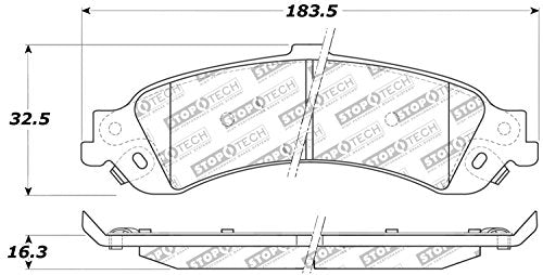 Sport Brake Pads StopTech 309.08340 with Shims and Hardware