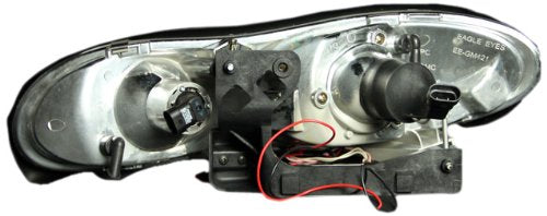 Chevrolet Camaro Anzo USA 121160 Projector with Halo/Black Clear with Amber Reflectors Headlight Assembly - (Sold in Pairs)