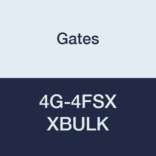 Gates XBULK 4G-4FSX MegaCrimp Couplings, Female SAE 45 Flare Swivel, Zinc Plated Carbon Steel, 2.24", 1/4" ID (Pack of 170)