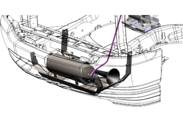 Kleinn Air Horns Train Horn Direct Fit and Onboard Air System for GM 1500 Silverado and Sierra, GM1500-230