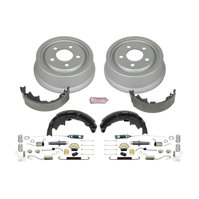 Power Stop KOE15374DK Rear Replacement Brake Kit-OE Brake Drums & Ceramic Brake Pads For Jeep Wrangler 2001-2006 [Model Specific]