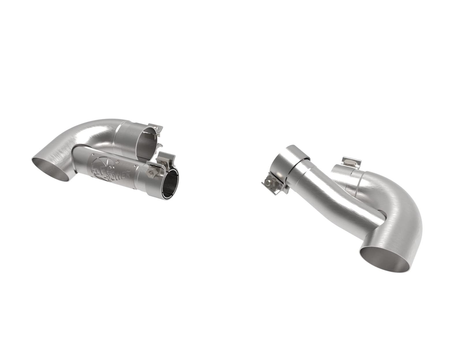 aFe Power MACH Force-Xp OE Replacement 304 Stainless Steel Exhaust Tips Brushed Fit Jeep Wrangler 392 21-23 V8-6.4L 49C38102-H