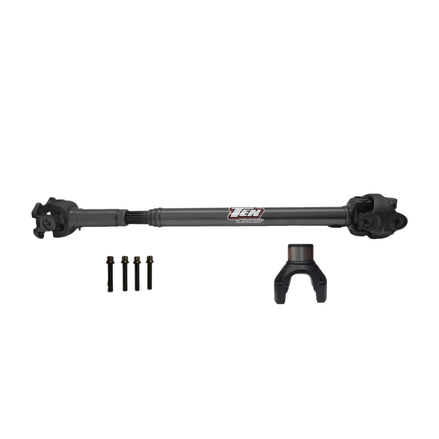 Ten Factory Front 1350 Solid CV Driveshaft TFF1350-2192 Half-Round for Jeep JT Gladiator OEM Flange Style fits Rubicon, Overland, Sport and Mojave Variants with 4140 Chromoly Steel