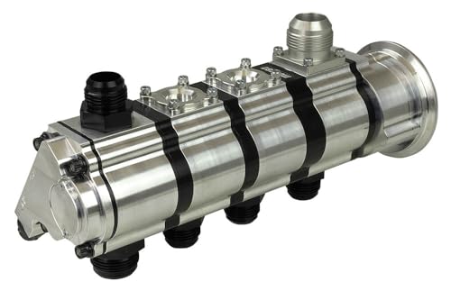 Moroso 4 Stage Tri Lobe Dry Sump Oil Pump, Procharger V-Band Mount, 1.500" Pressure Section, Std Rotation