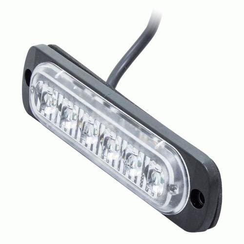 Heise Marker Lights Bi-Color Blue/Amber - 4.4 Inch - 6 Led