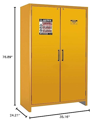 2 Door 90-Minute EN Flammable Safety Cabinet 76.89"H x 35.16"W x 24.21"D