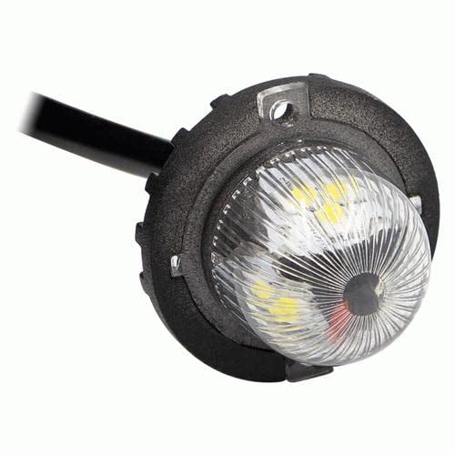 Heise 1 Inch Hidden Strobe White Marker Lights - 9 Led