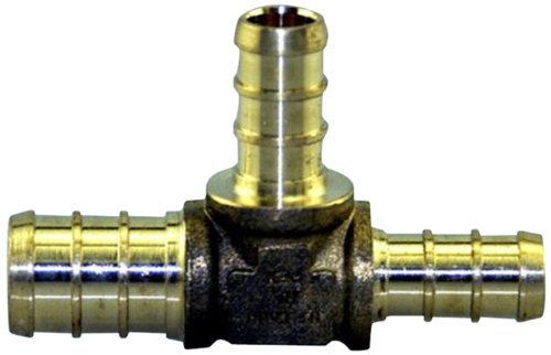 Reducing Tee BestPEX 51155 Metal Brass, 0.5" Size