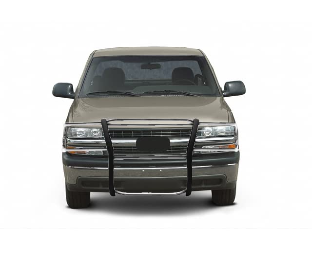 Bumper Guard Modular S/S Black Horse Grille Compatible with 1999-2002 Silverado 1500|00-06 Suburban 1500|2000-2006 Tahoe|00-06 GMC Yukon|2000-2006 GMC Yukon XL 1500-17GT23MSS