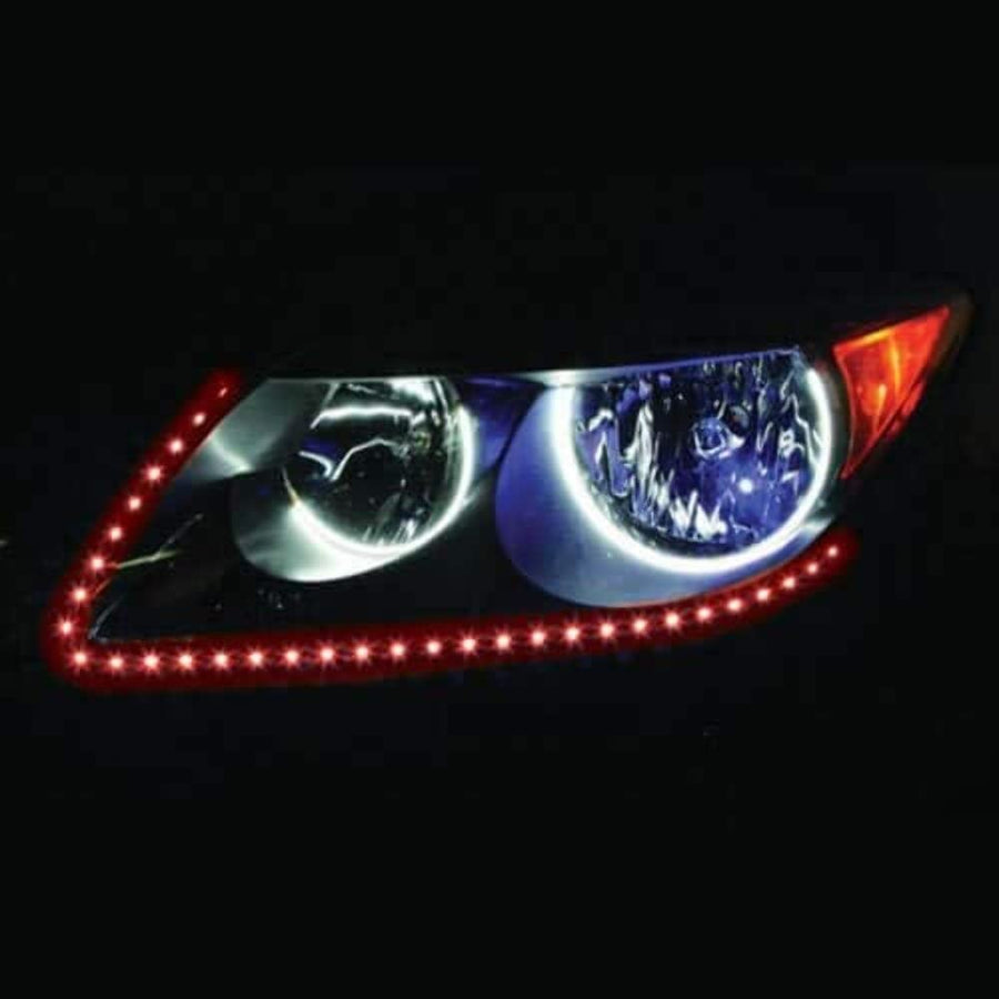 24 Inch Heise Red Sideview LED Pair - Retail Pack (H-RSV)