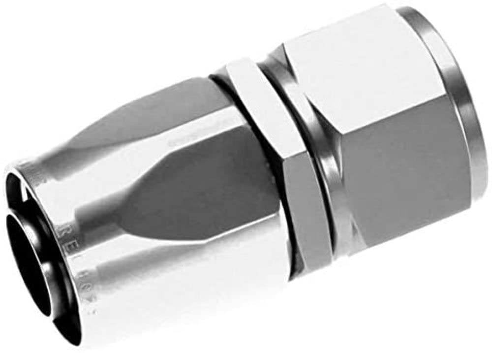 1000-20-5-20 An Straight Red Horse Performance Aluminum Hose End-Clear