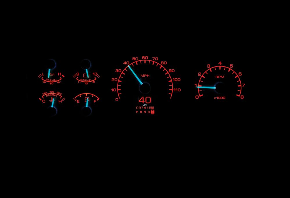 Dakota Digital Retrotech RTX-92F-PU-X Gauge Instrument System Compatible with Ford 1992-96 Pickup and Bronco