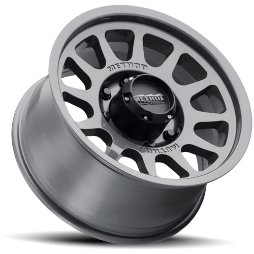 703 Method Race Wheels Titanium Wheel with Gloss (17 x 9. inches /8 x 6 mm, -12 mm Offset)