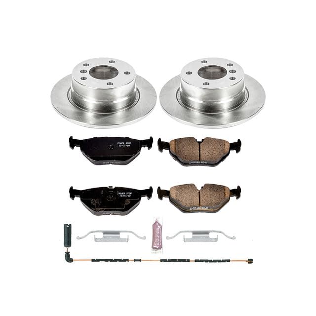 Power Stop KOE5130 Rear Replacement Brake Kit-OE Brake Rotors & Ceramic Brake Pads For BMW Z4 2003-2005 [Model Specific]