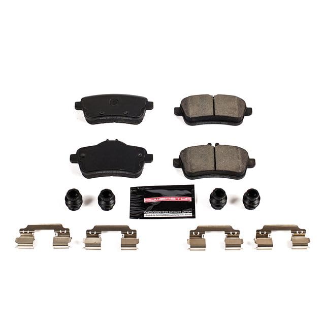 Power Stop Z23-1630A Z23 Evolution Sport Carbon Fiber Infused Ceramic Brake Pads with Hardware Rear