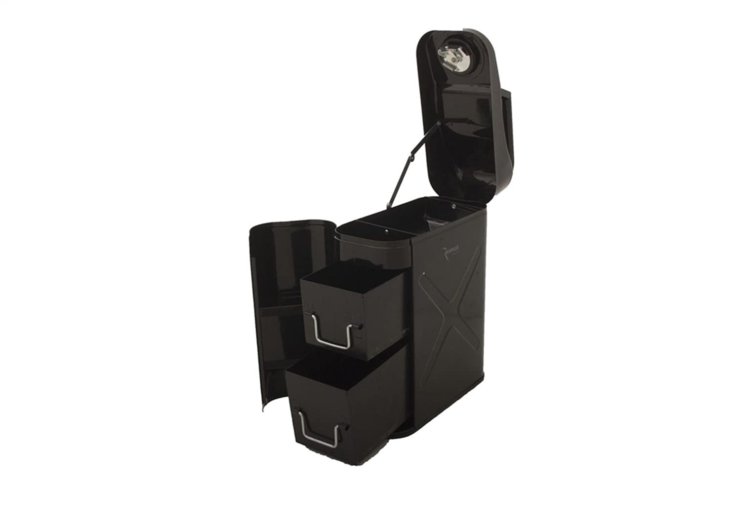 Trail Fuel Storage Can RAMPAGE PRODUCTS | 5 Gallon Capacity, Steel, Black | 86635 | Universal Fit