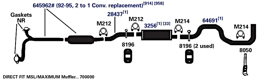 700000 AP Exhaust Products Muffler