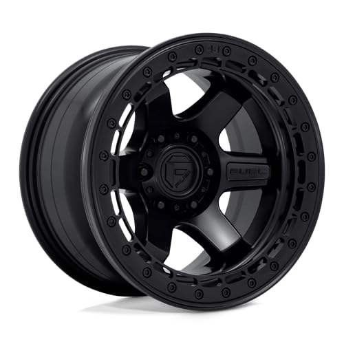 D122 FUEL OFF-ROAD BLOCK BEADLOCK 17X8.5, 6X135, 4.75, 0mm MATTE BLACK WITH MATTE BLACK RING - D12217858947