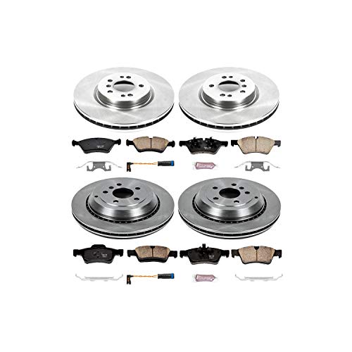 Power Stop Autospecialty KOE4085 Front and Rear Replacement Brake Kit-OE Brake Rotors & Ceramic Brake Pads