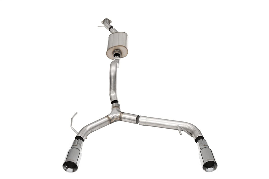 Corsa - 2-Door 21-22 Ford Bronco 2.3L 2.75in Cat-Back Dual Rear Exhaust w/4in Straight-Cut Polish Tips (21204)