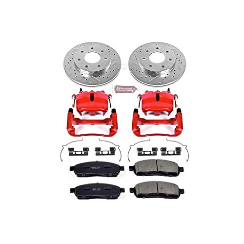 1-Click Power Stop KC1946A Performance Brake Kit with Caliper, Front Only