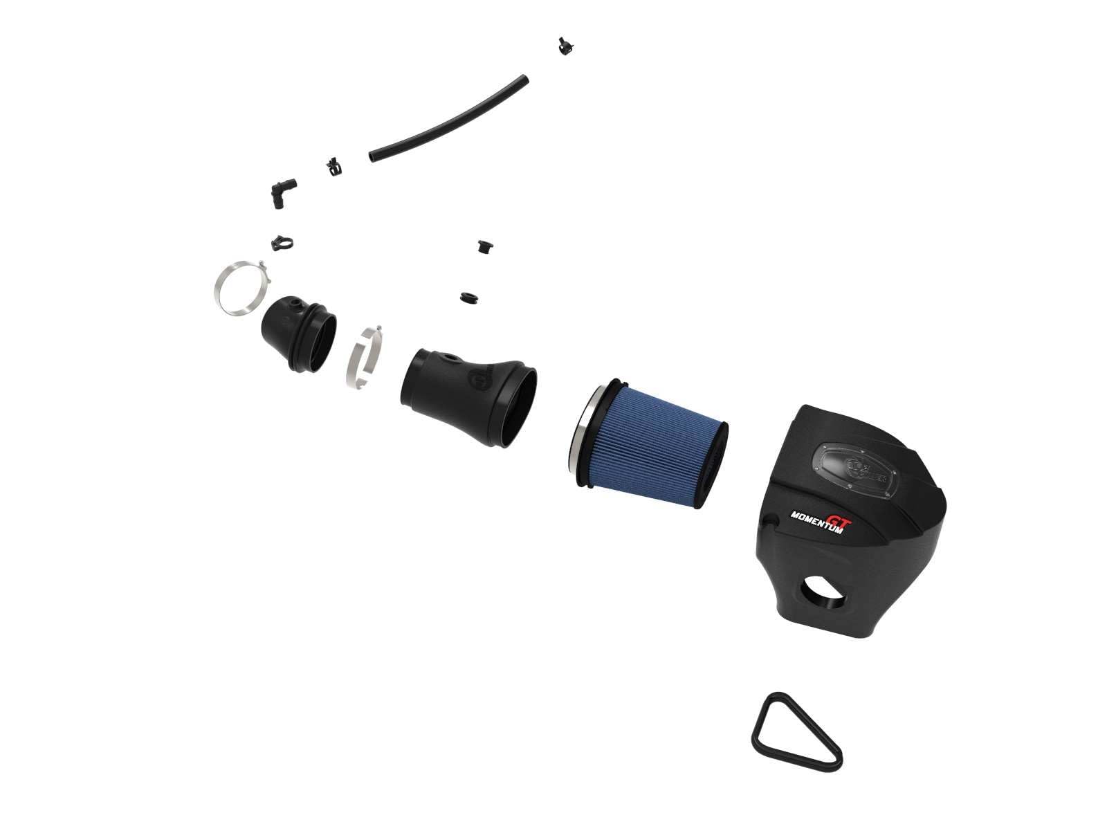 Momentum GT aFe POWER Cold Air Intake System w/Pro 5R Filter, #50-72205R, Black