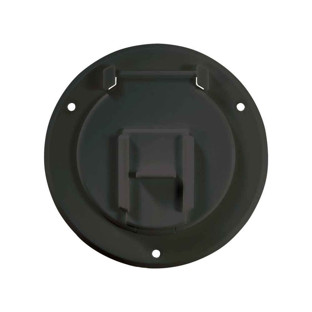 Round RV Designer B123, Electrical Cable Hatch, Basic, 4.3 inch Diameter, Black