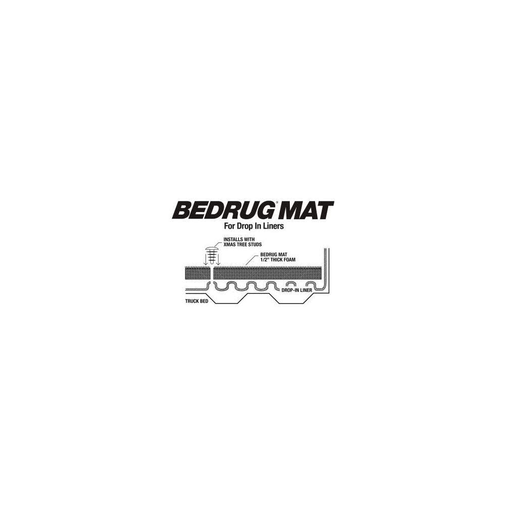 Bedmat BedRug | Fits 2015 - 2026 Ford F-150, 6.5" Bed, Models w/Drop-In Liners | Charcoal Grey, BMQ15SBD