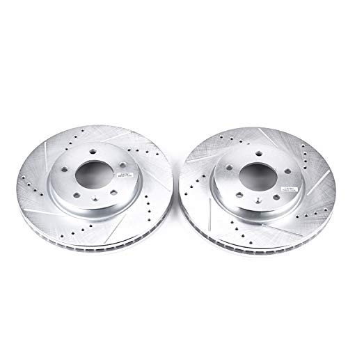 Power Stop AR8667XPR Evolution Front Drilled & Slotted Rotor Pair For Chevrolet Captiva Sport, Chevrolet Equinox, Pontiac Torrent, Saturn Vue, Suzuki XL-7 [Model Specific]