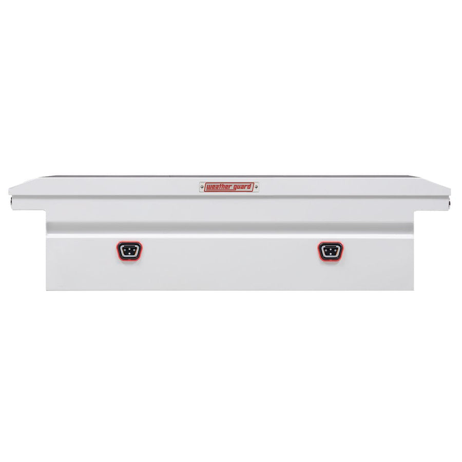 Weather Guard Saddle Box Model 120-3-04, Steel, Full Low Profile, White, 11.0 cu ft