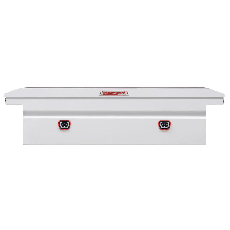 Weather Guard Saddle Box Model 120-3-04, Steel, Full Low Profile, White, 11.0 cu ft