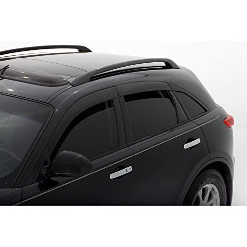 Low Profile Auto Ventshade [AVS] Rain Guards for 2012 - 2018 Ford Focus | Window Vent Visors, 4 pcs. - Dark Smoke | 994057