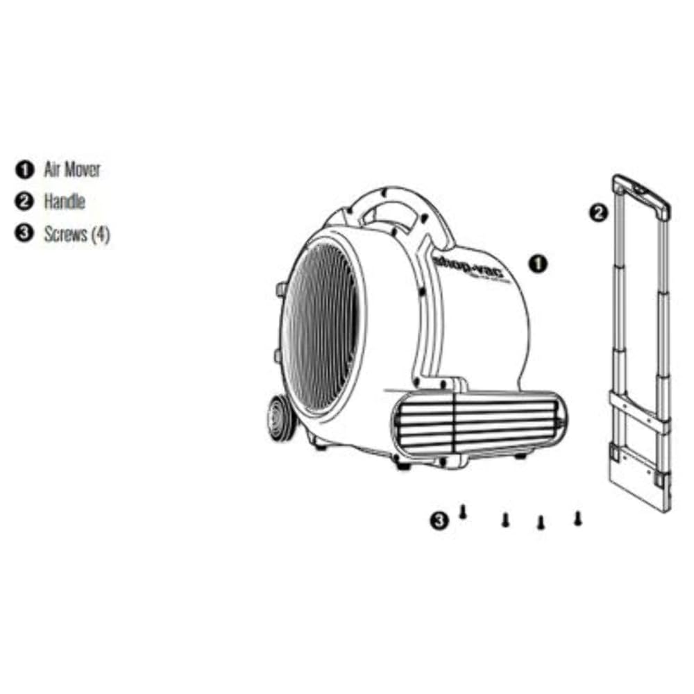 1800 Cfm Shop Vac Portable Air Mover 120V