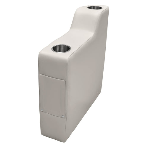 3010-804 Wise Premier Series Pontoon Right Radius Arm Rest, Stone