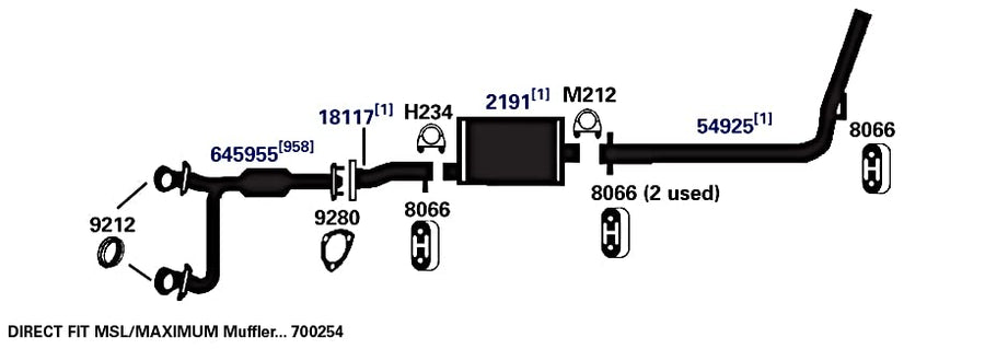 Exhaust Pipe AP Exhaust Products 18117