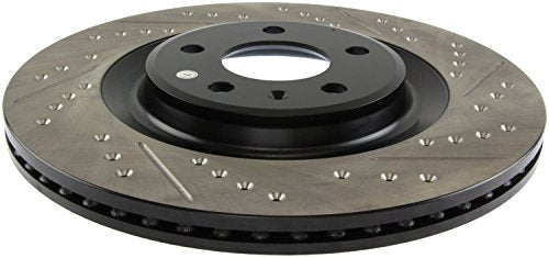 Rear Left StopTech 127.33137L Automotive Replacement Drilled and Slotted Disc Brake Rotor Fits Select Audi A4/A5/A6/A7/Q7/S7