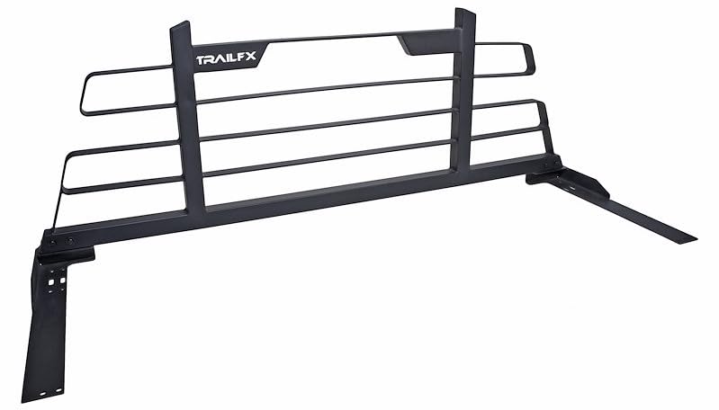 Trailfx Headache Rack Black Matte Powder-Coated Steel Frame Fits 2009–2020 Ford F-150 with Universal Mounting Kit Installation Not Compatible with Cross Bed Tool Box HR001B