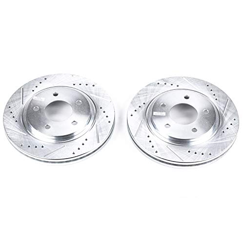 Power Stop AR8254XPR Evolution Front Drilled & Slotted Rotor Pair For Buick Regal, Chevrolet Lumina, Chevrolet Monte Carlo, Oldsmobile Cutlass Supreme, Pontiac Grand Prix [Model Specific]