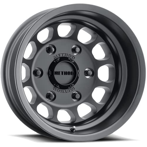 TRANSIT Method Race Wheels 901 DUALLY Black Wheel with Matte (16 x 6. inches /6 x 180 mm, -134 mm Offset)