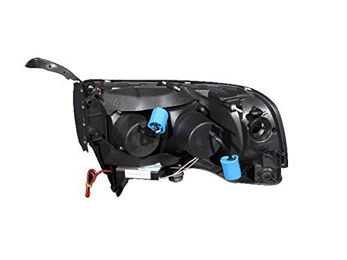 1-Piece ANZO USA Projector Headlight Set w/LED Halo-Chrome