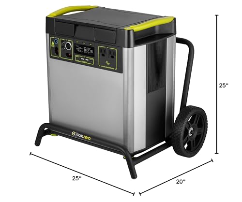 Goal Zero Yeti Portable Power Station 6000X for Homes, 6000 Watt-Hours, Solar-Powered Generator with USB-A/USB-C Ports and AC Outlets (Solar Panel Not Included), Emergency Power Supply, (5th Gen)