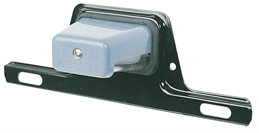 MFG PETERSON Peterson M436B Clear License Plate Light with Steel Bracket