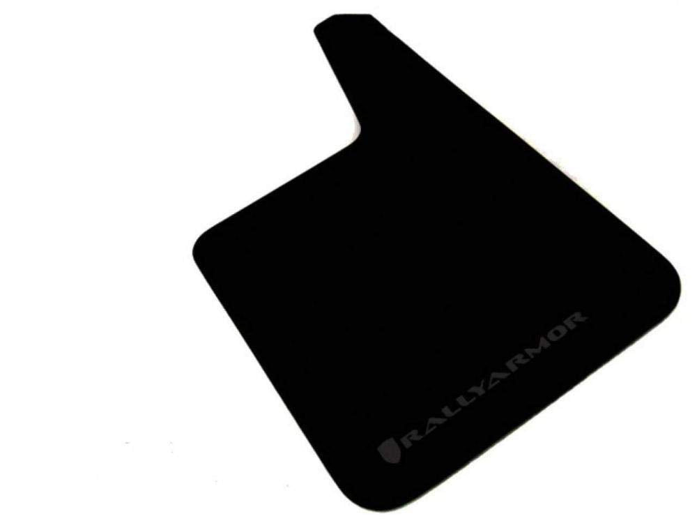 Rally Armor Black MF20-BAS-BLK Mud Flap with Logo (Longer Universal Fitment (no Hardware) Basic Plus), 1 Pack