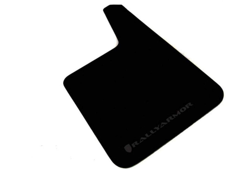 Rally Armor Black MF20-BAS-BLK Mud Flap with Logo (Longer Universal Fitment (no Hardware) Basic Plus), 1 Pack