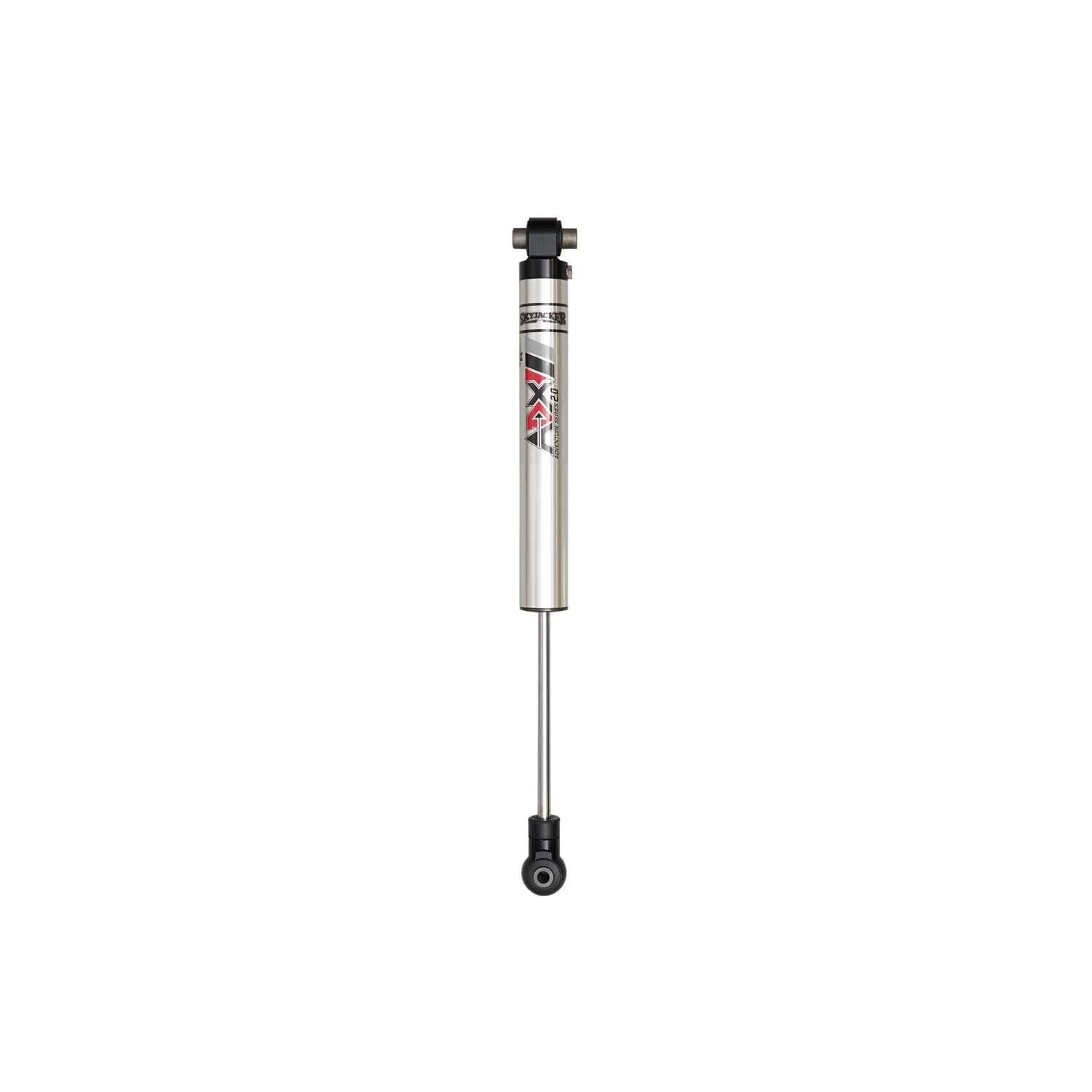 Skyjacker Monotube Shock, 18.2 in Compressed / 28.8 in Extended, Front, Aluminum, Silver Anodized, compatible with Jeep Gladiator JT 2020-25 / Wrangler JL 2018-25, Each